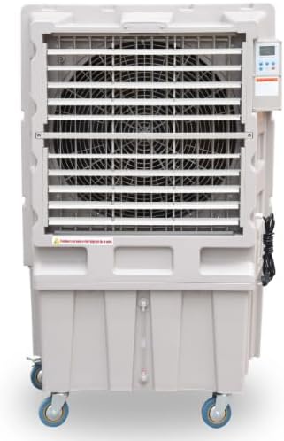 Tragbarer Verdunstungskühler EVC12, leise, 3 Geschwindigkeiten, für den Innenbereich, UV-beständiger Rahmen, tragbar, LCD, 12000 m³/h, 250 m², 40 kg