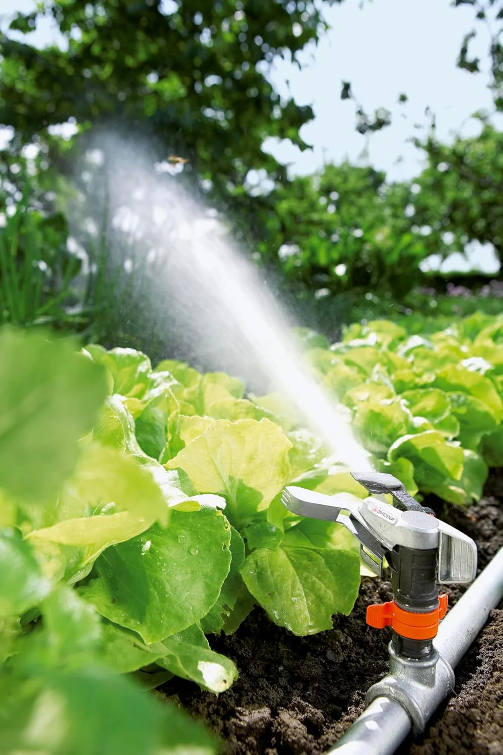 Gardena Comfort veelvlakssproeier AquaContour Automatic: vlakberegening voor de individuele besproeiing van bijna elke tuinomtrek, eenvoudig te programmeren, reikwijdte 2,5-10,5 m (8133-20)