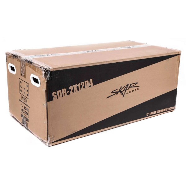 Skar Audio Dual 12 2400W Loaded SDR Series Vented Subwoofer Enclosure | SDR-2X12D4