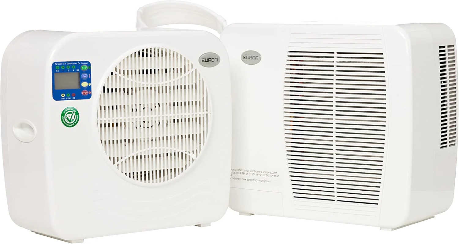 EUROM Split-airconditioning AC2401 voor caravan, camper, camping, boot, bus, camper, caravan, stacaravan | Mobiele airconditioning met 2400 BTU | Verbeterd model ten opzichte van de legendarische AC2400-airconditioning