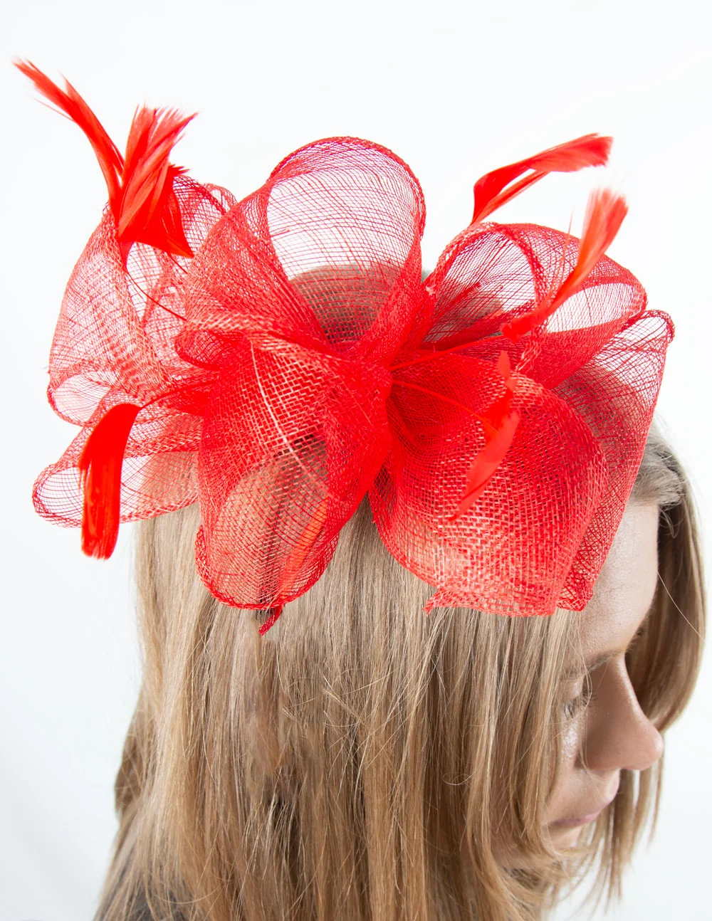 Fascinator | Large Loop | Red