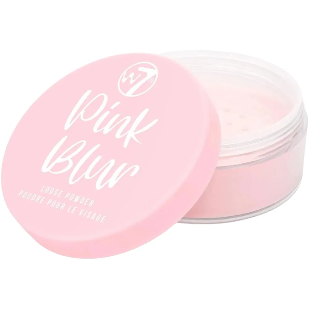 W7 Pink Blur Loose Powder Setting Brightening & Blurring Face Powder
