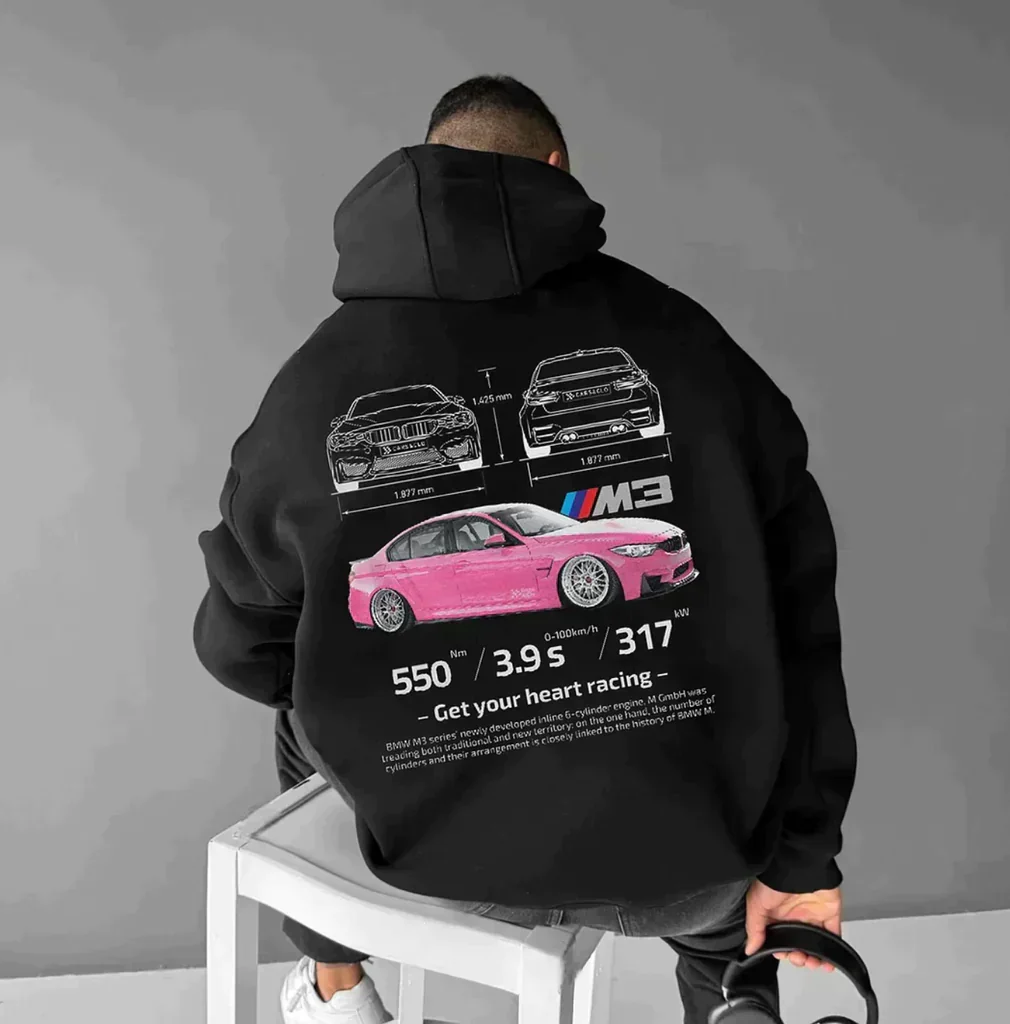 Unisex Renn-Hoodie mit Grafikdruck �C Dynamischer Look