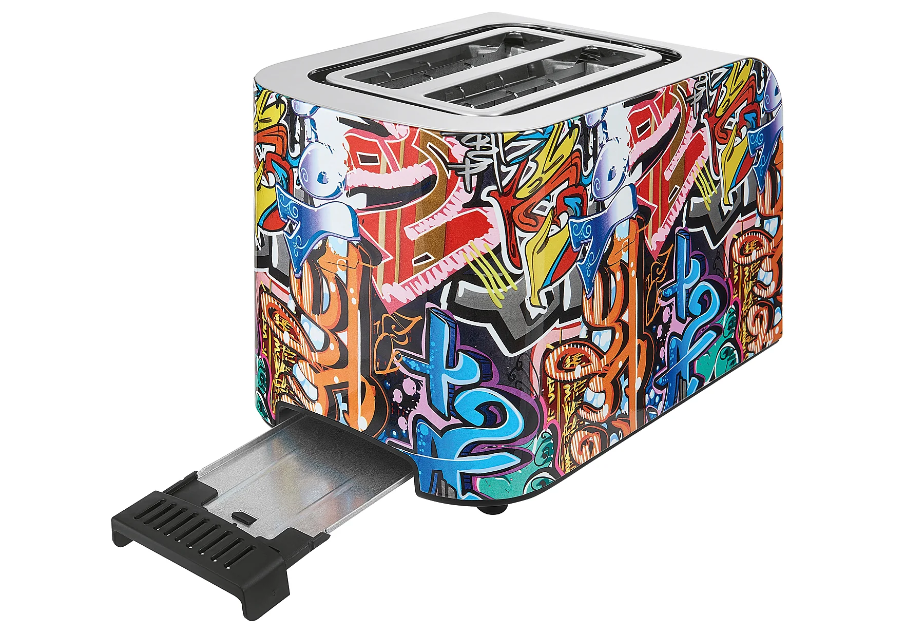 2-Sneetjes broodrooster in graffiti-stijl Toast 3010 G