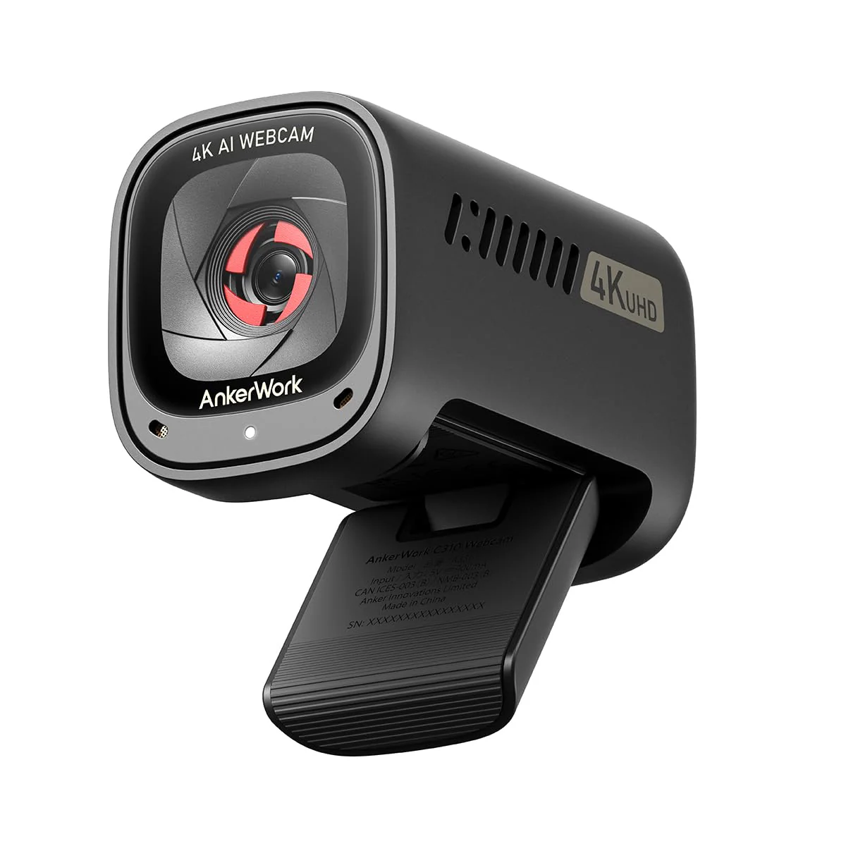 AnkerWork C310 Webcam, 4K Webcam, 12 Megapixel