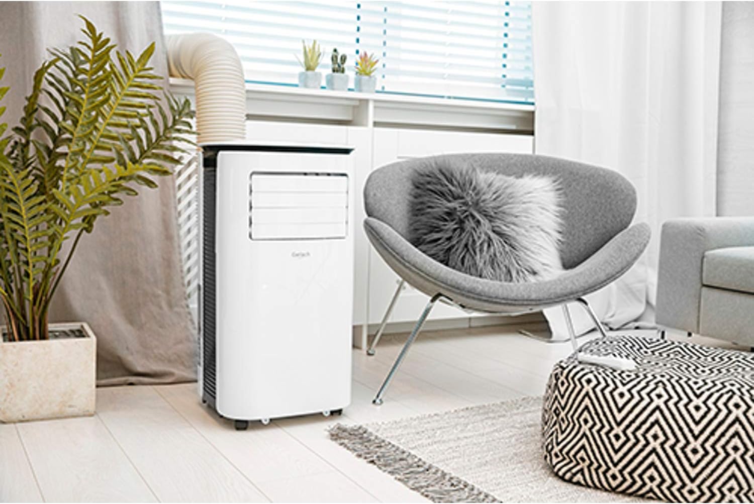 Gerlach GL 7923 Klimatisator, 9000 BTU, 3 in 1 Klimagerät, Gebläse, Klimaanlage, Lufttrockner, Luftkühler, LED-Anzeige, Kühlfläche bis zu 25 m²