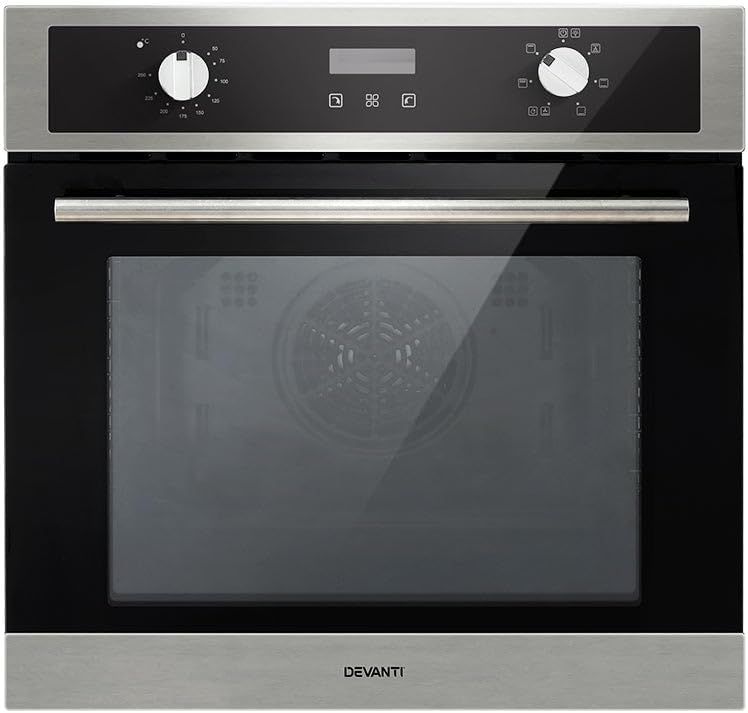 Devanti 80L Electric Wall Oven with Convection Grill in Black