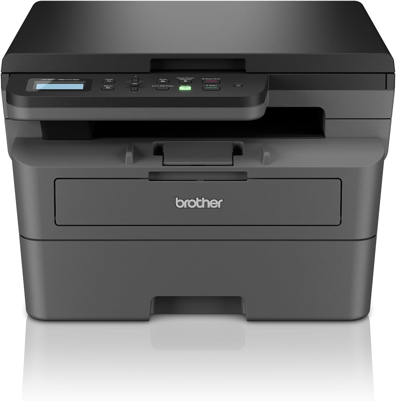 Brother DCP-L2620DW 3-in-1 Monochrom-Laser-Multifunktionsdrucker, 32 ppm, automatischer Duplexdruck, 2-zeiliges LCD-Bedienfeld, USB und 5 GHz WLAN