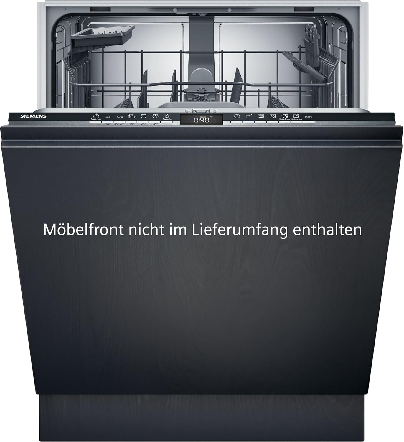 Siemens SN63EX06VE, iQ300 Smarter Geschirrspüler, Vollintegrierte Spülmaschine, 60 cm, Besteckschublade, Extra leise, varioSpeed, Automatische Türöffnung, Dreifach rackMatic, infoLight, intesiveZone