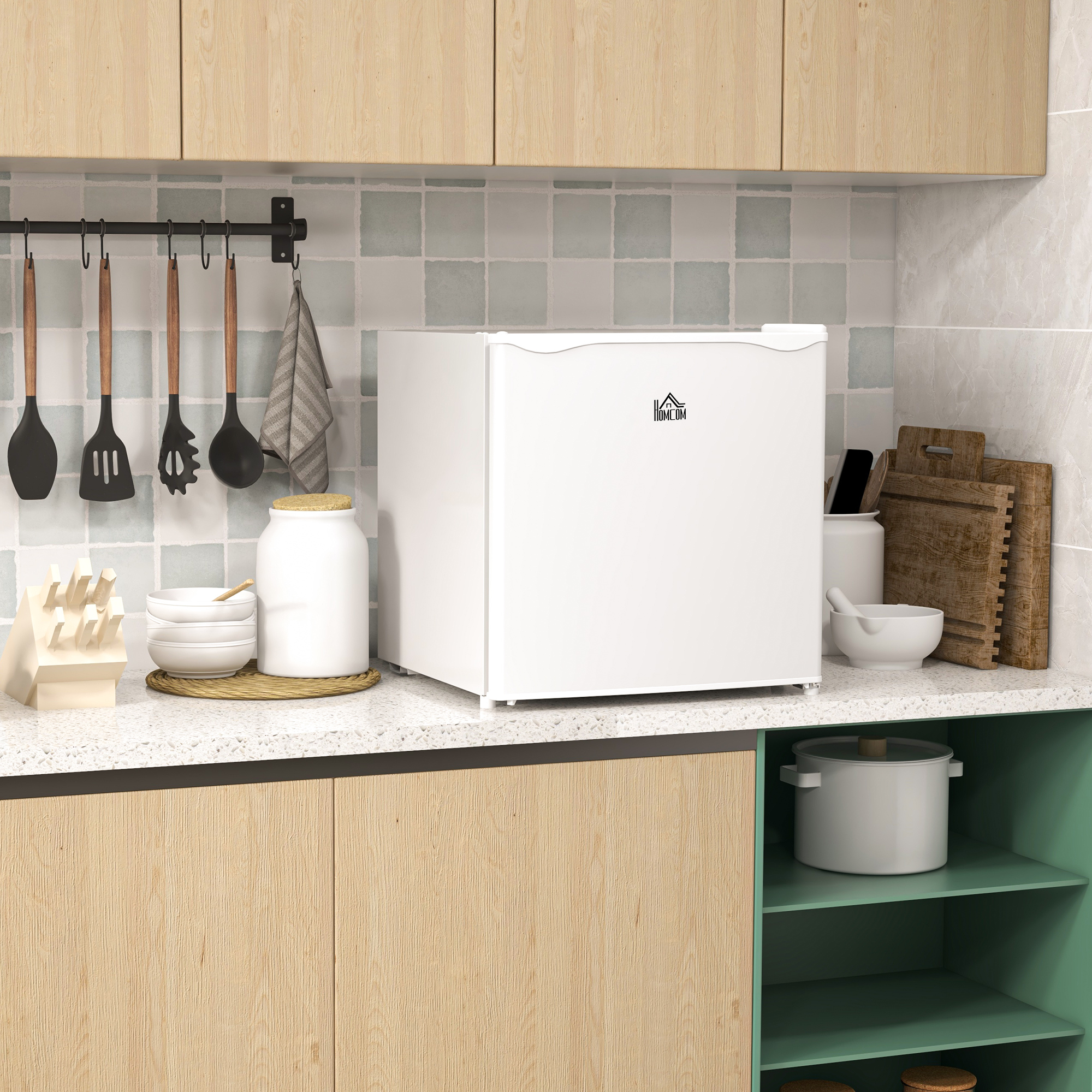 Mini-Vriezer, 35 L Vriezerbox, 5-Staps Temperatuurregeling, Wit