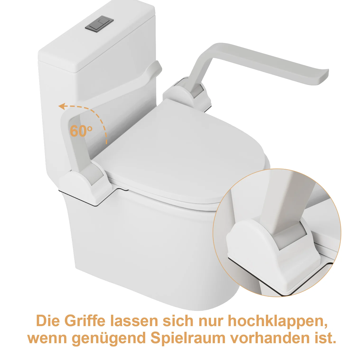Sonnewelt Toiletten Klappgriff Toilettengriff WC Stützhilfe
