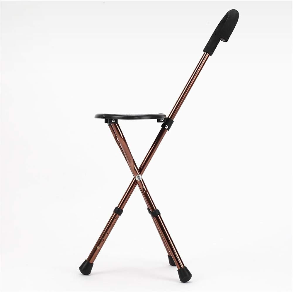 Sport Walking Cane Sitzstativ Klappständer Stick Leichter Reisestock Einstellbar,Krücken