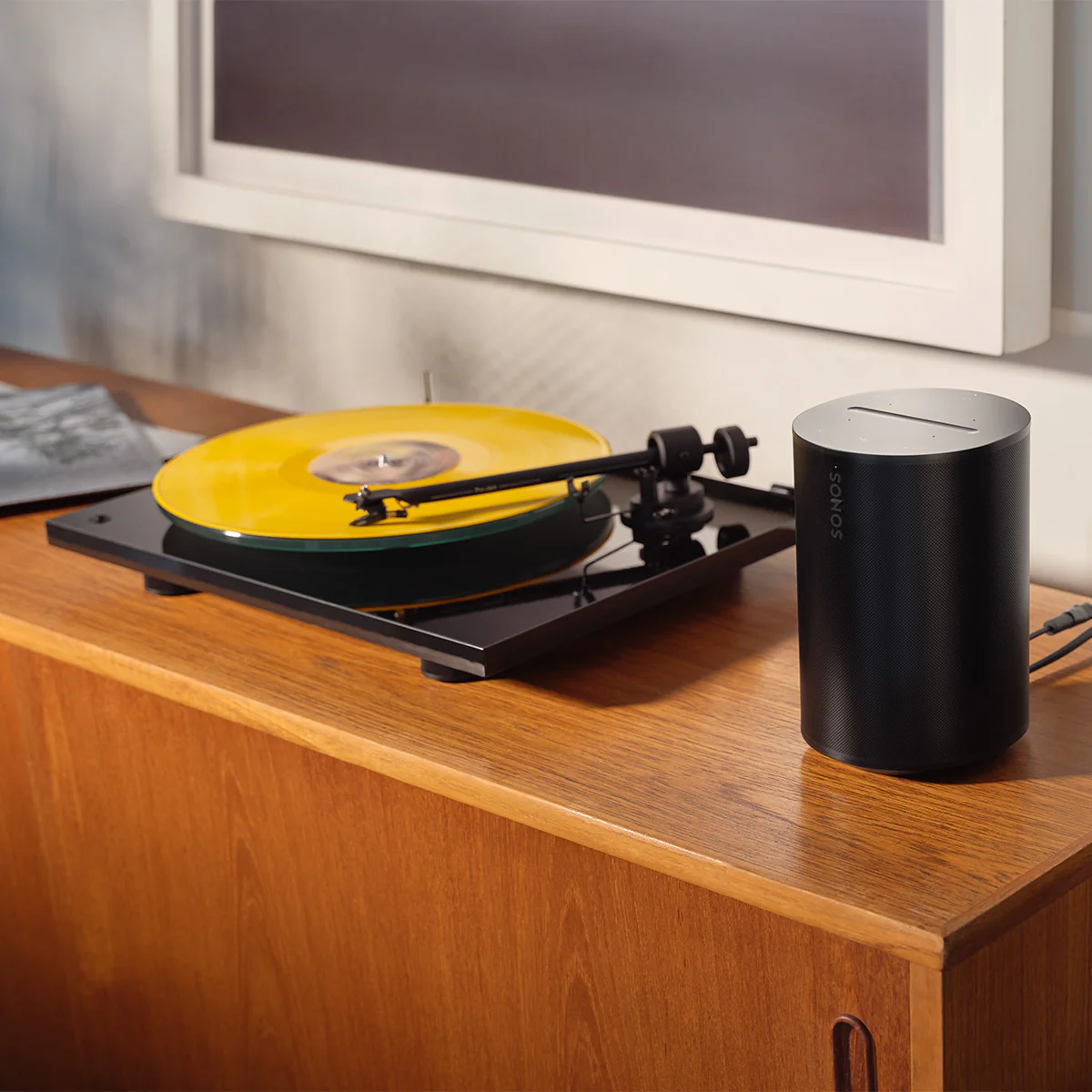 2025 Sonos Era 100 Draadloze Slimme Luidsprekers met Stembediening, Bluetooth, Trueplay Akoestische Afstemming en Ingebouwde Alexa - Paar (Zwart)