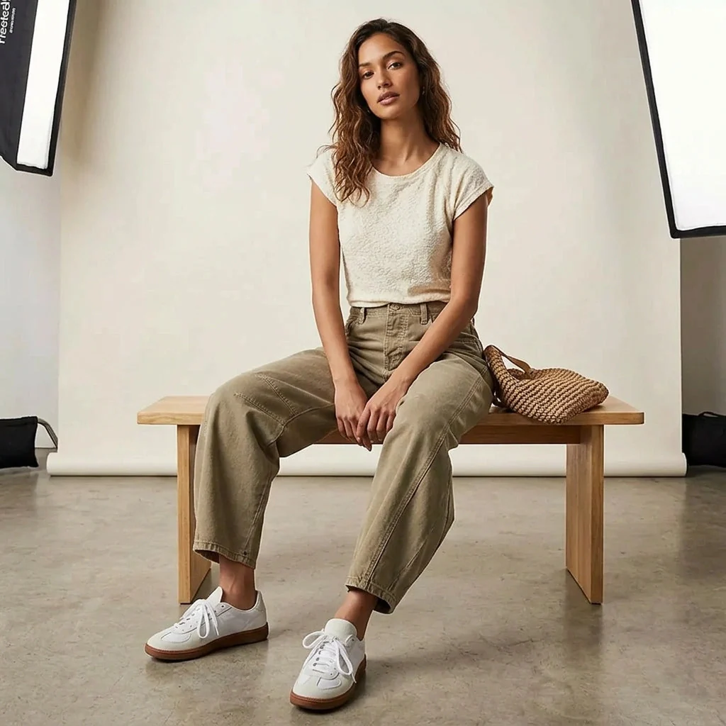 Damen Baggy Jeans mit hoher Taille | Relaxed Fit Denim Hose | Weite Jeans f��r einen modernen Look und hohen Tragekomfort