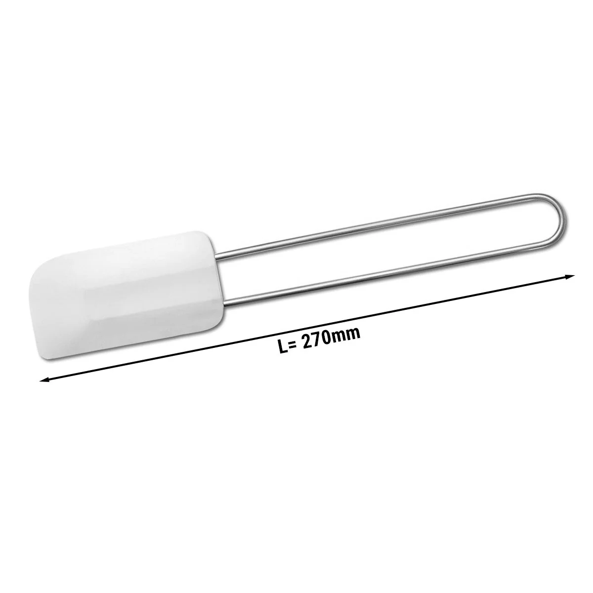 Deigskrape - avrundet kant - 13 mm - silikon - fleksibel