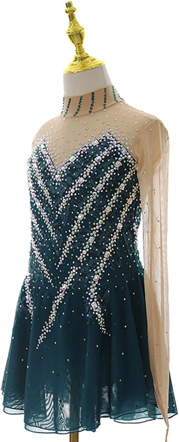 Eiskunstlaufkleider für Mädchen, Eislaufen, Performance, Rollrock, Gymnastikkleid, Tanzuniform, Trainingsanzug