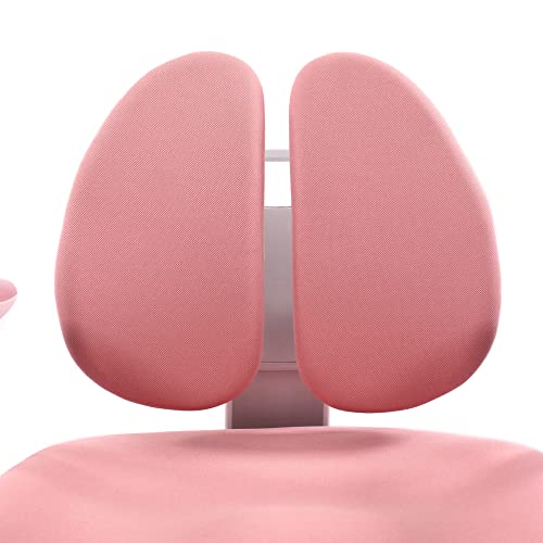 HJH Office 736415 Sedia per bambini KID WING Tessuto Rosa, Pratico poggiapiedi regolabile in altezza, girevole : Casa e cucina