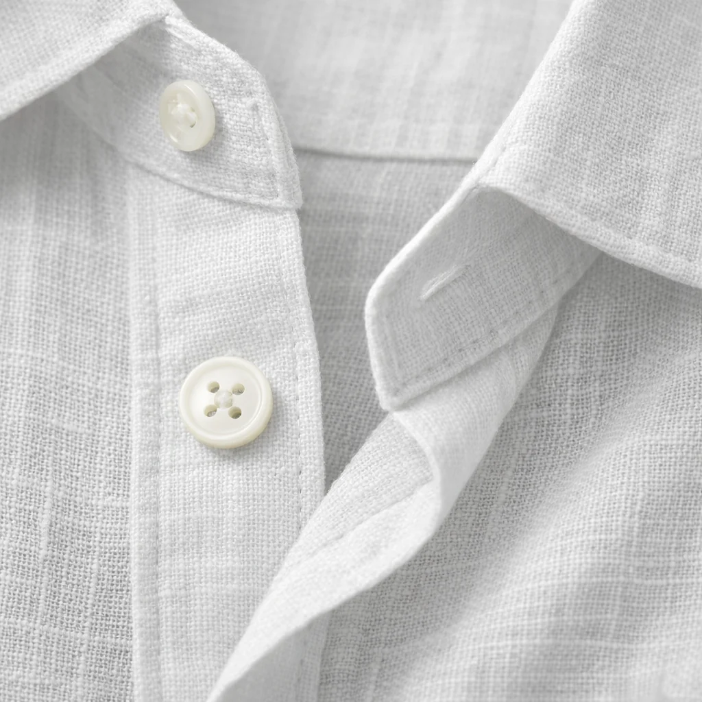 Leinen-Sommerhemd �C Button-Down mit Krempel?rmeln f��r Herren