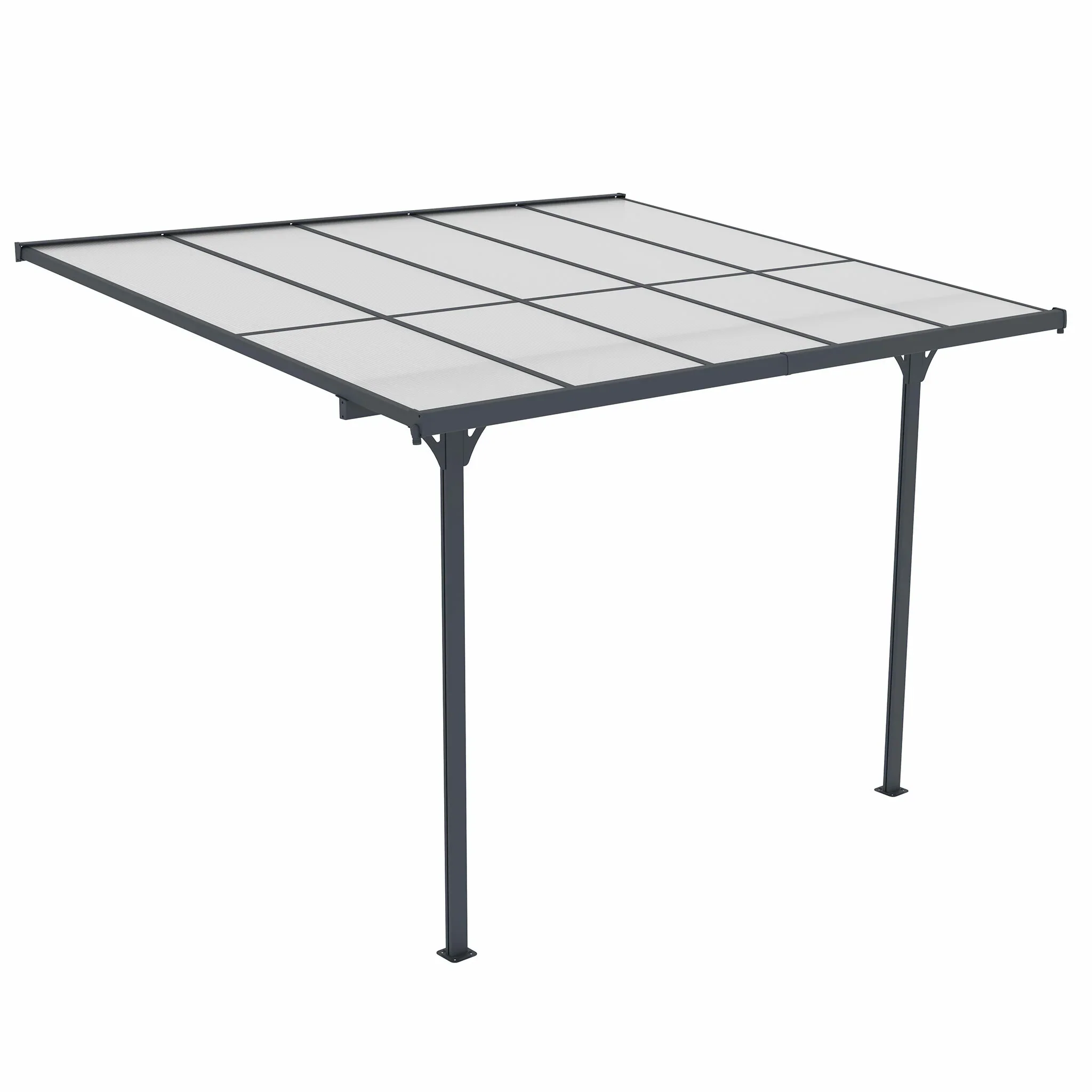 Fornorth Terrasoverkapping 313x254x220-260cm
