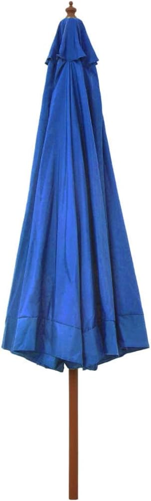 Outdoor Sonnenschirm mit Holzstange Sonnenschirm 330 cm Azur good