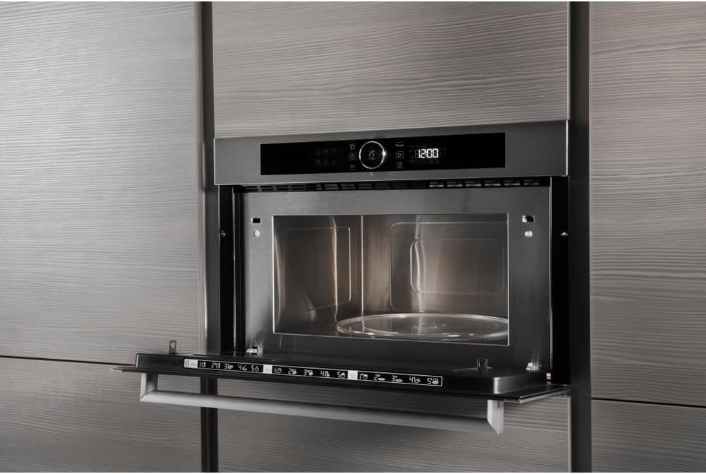 Whirlpool AMW731/IX Europe Linie Urban Mikrowelle Space Chef, Metall, silber, 38.5 x 59.5 x 51.4 cm