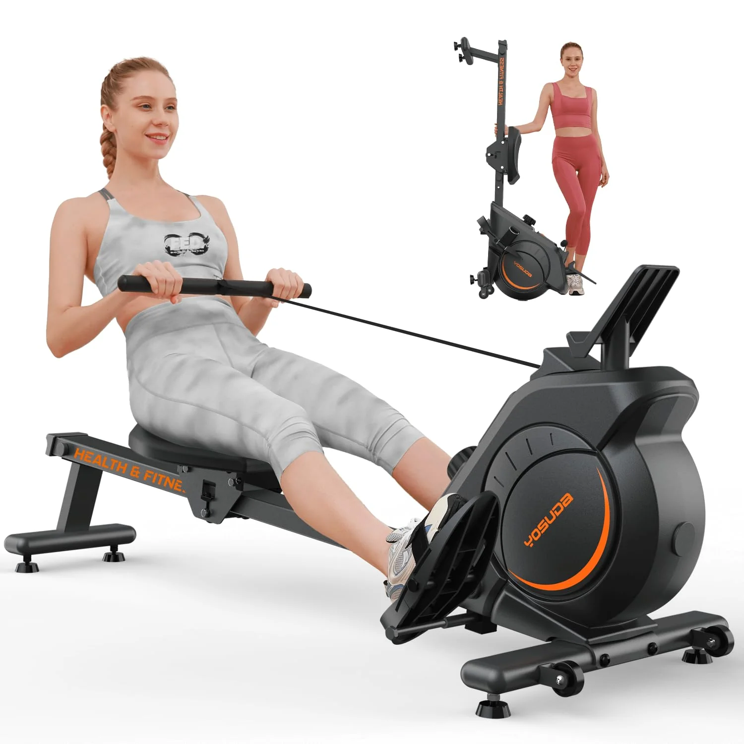 YOSUDA Magnetic Rowing Machine 350 LB Weight Capacity
