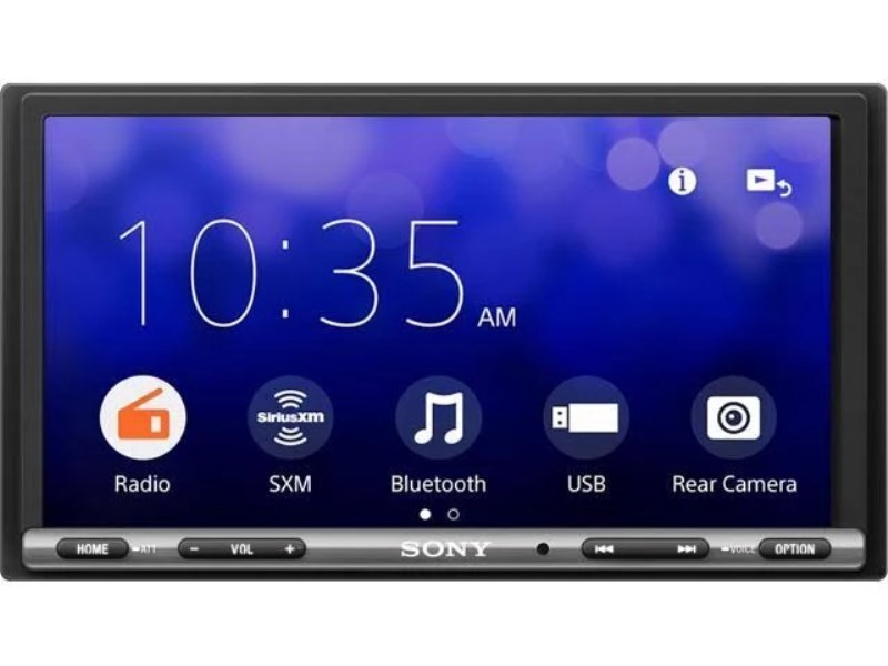 Sony – 6.95 Android Auto and Apple Carplay Bluetooth Digitial Media Receiver – BLACK.