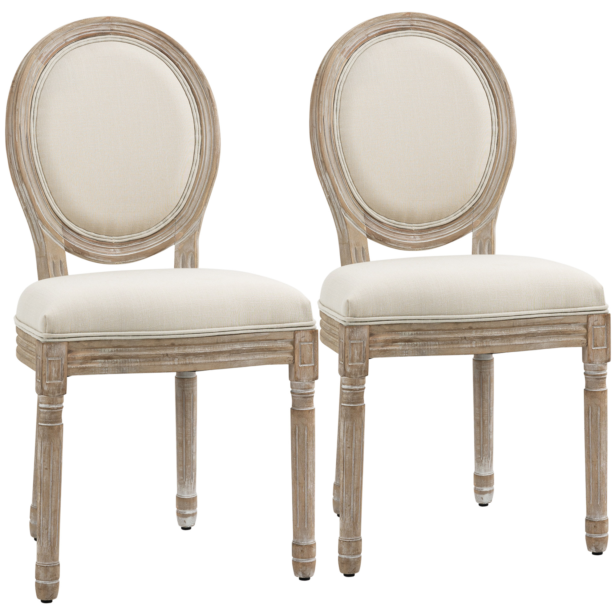 set van 2 eetkamerstoelen 49 cm x 56 cm x 96 cm