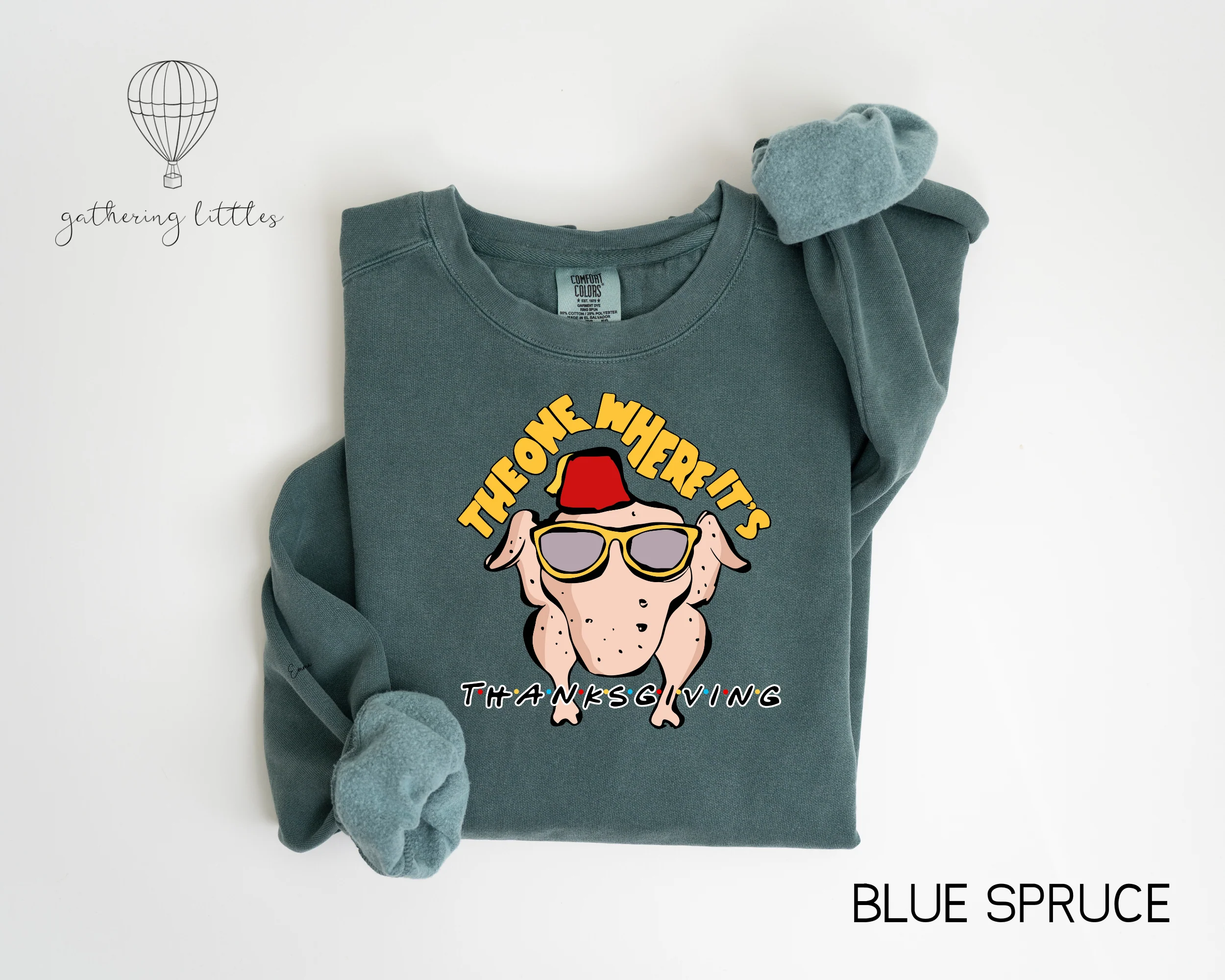 Friends Thanksgiving Sweatshirt, Unisex, Monica's Turkey, 90s Nostalgia, The One where its Thanksgiving