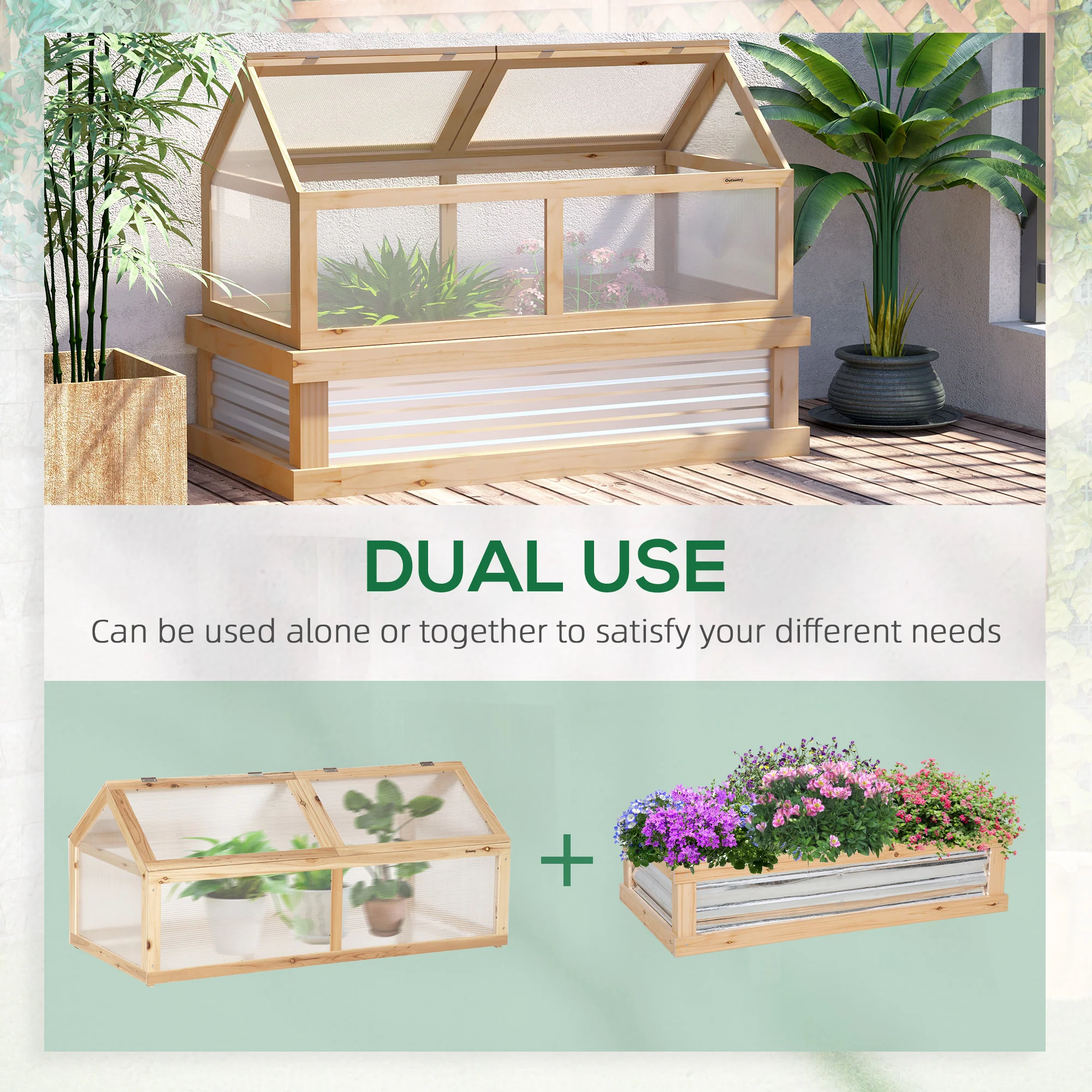 2025 Outsunny Verhoogde Tuinkit