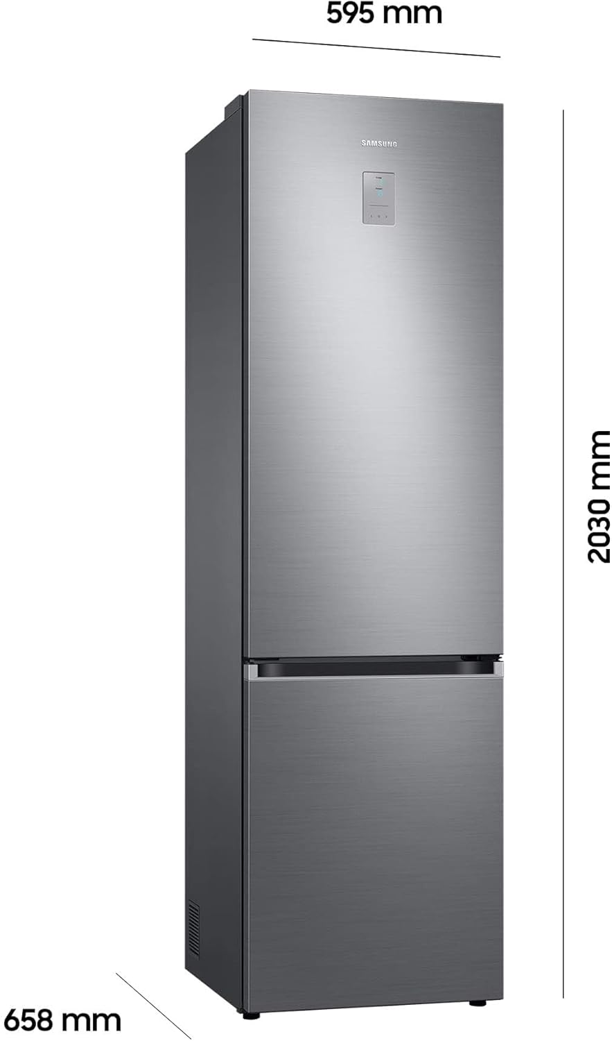 Samsung RL38A776ASR/EG Bespoke Kühl-/Gefrierkombination, 203 cm, 387 ℓ, 35 dB(A), Space Max Technologie, Twin Cooling+, Cool Select+, Metal Cooling, No Frost+, Edelstahl Look