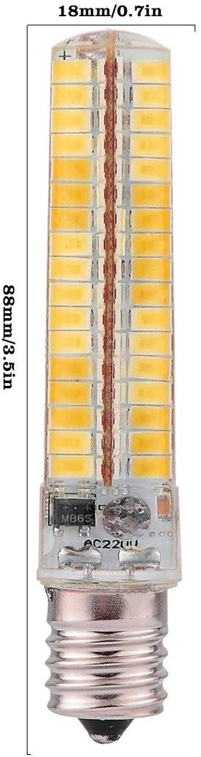 Dimmbar E14 7 W 136 SMD 5730 600-700 lm Warmweiß, Kaltweiß, Corn Leuchtmittel AC 110 V/AC 220 V (10 Stück) (10 Stück) (10 Stück) (Farbe: 220 V, Größe: Kaltweiß) (110 V Warmweiß)