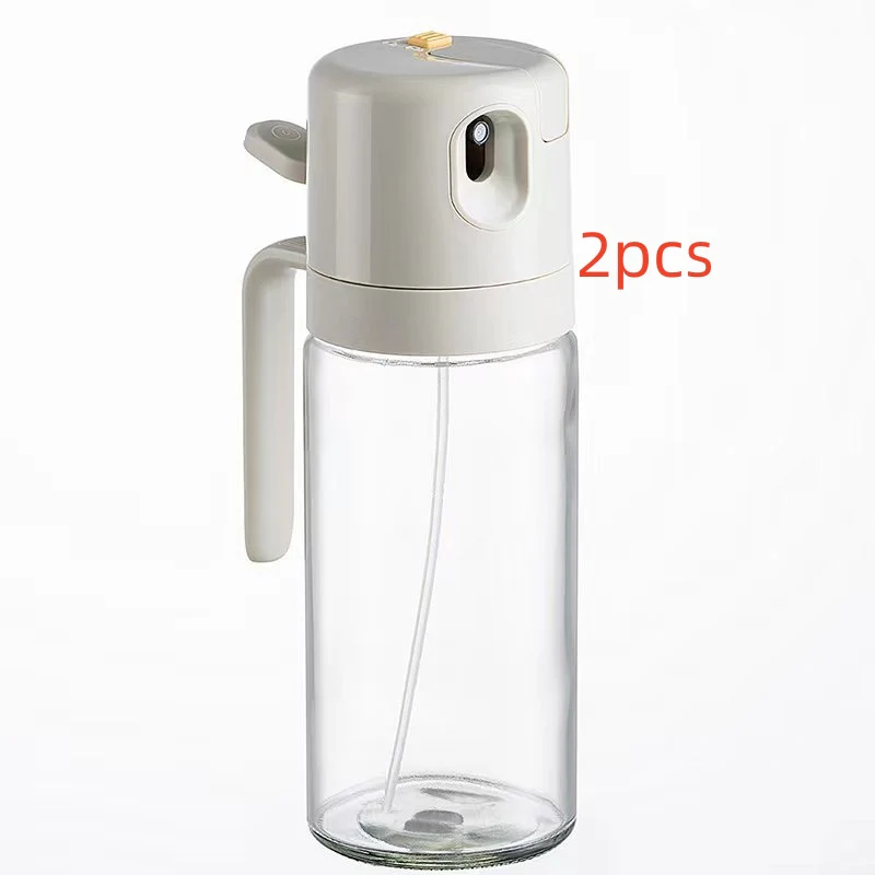 2-in-1 Oil Sprayer & Dispenser Bottle �?Olive Oil Mister for Cooking, Air Fryer, BBQ & Salad