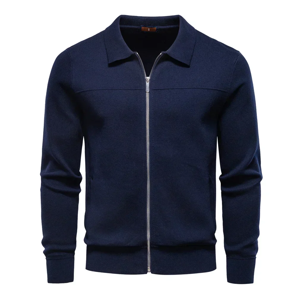 Klassische Herrenjacke | Rei?verschluss mit hohem Kragen | L?ssiger Winterlook