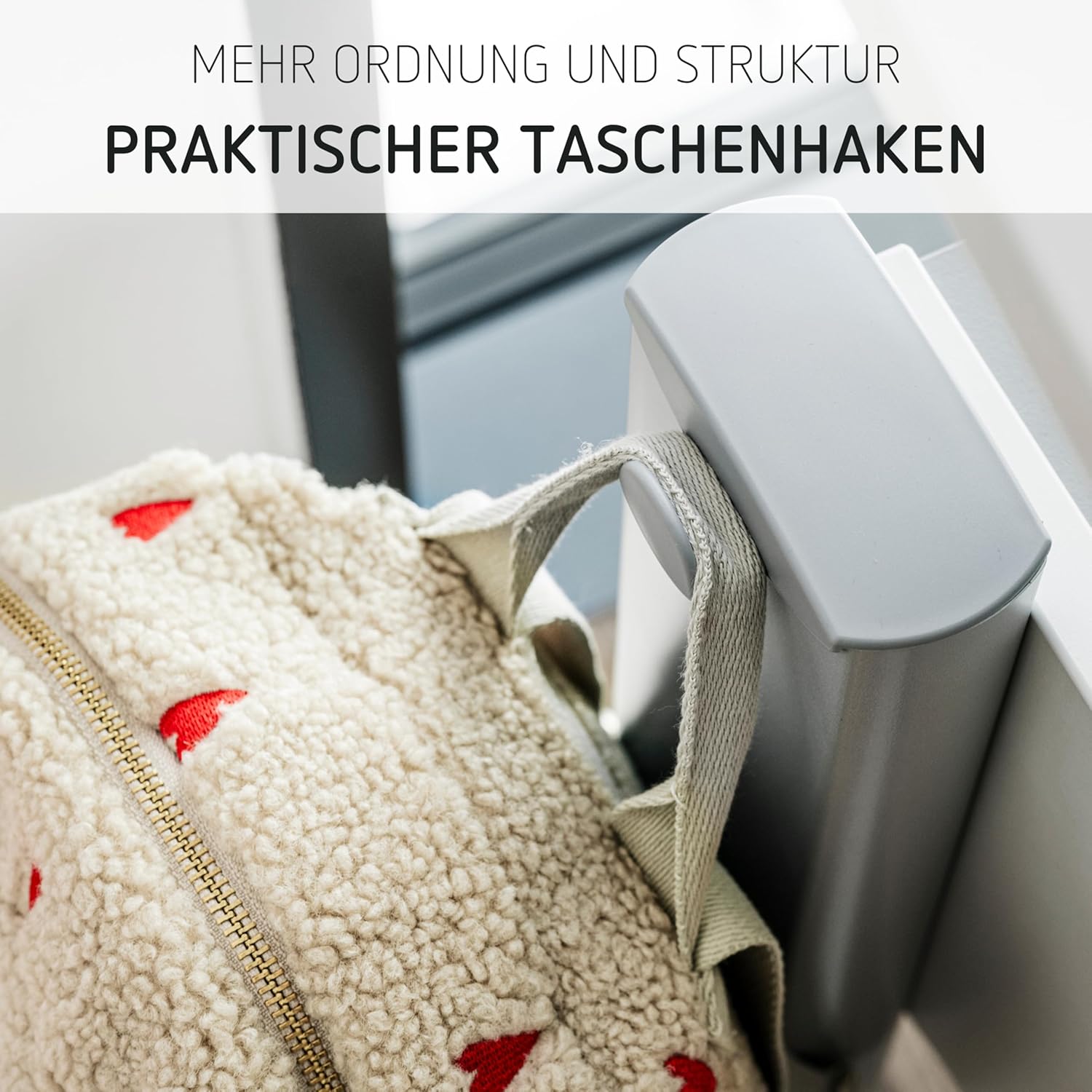 Moll Sprinter Kinderschreibtisch höhenverstellbar | mitwachsend, ergonomisch & neigbar für aufrechtes Sitzen | ideal für Schulkinder | Schreibtisch weiß optional mit Schublade | Made in Germany