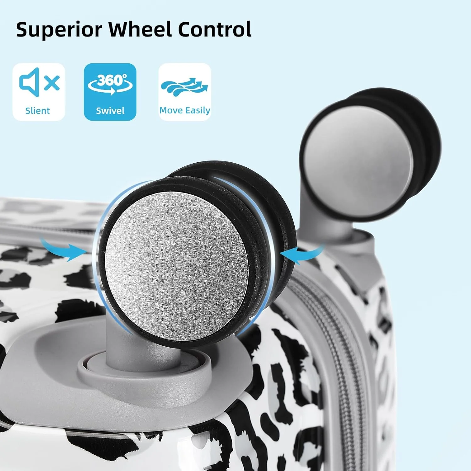 6-piece luggage set, expandable hardshell suitcase set with spinner wheels, lightweight rolling luggage set