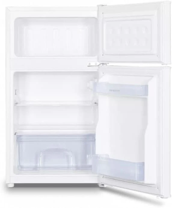 INFINITON | Frigorifico FG-A82B2P | Dos Puertas | Capacidad 85 L | Descongelación DEFROST | Alto 85 Cm | Clase Energética A+ /F | Temperatura Regulable | Color Blanco |