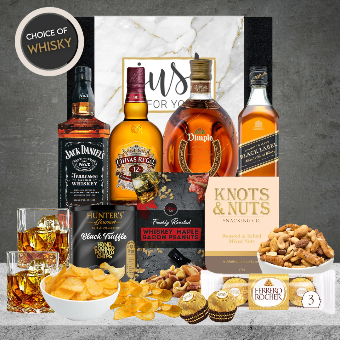 Whisky & Snack Hamper For Him