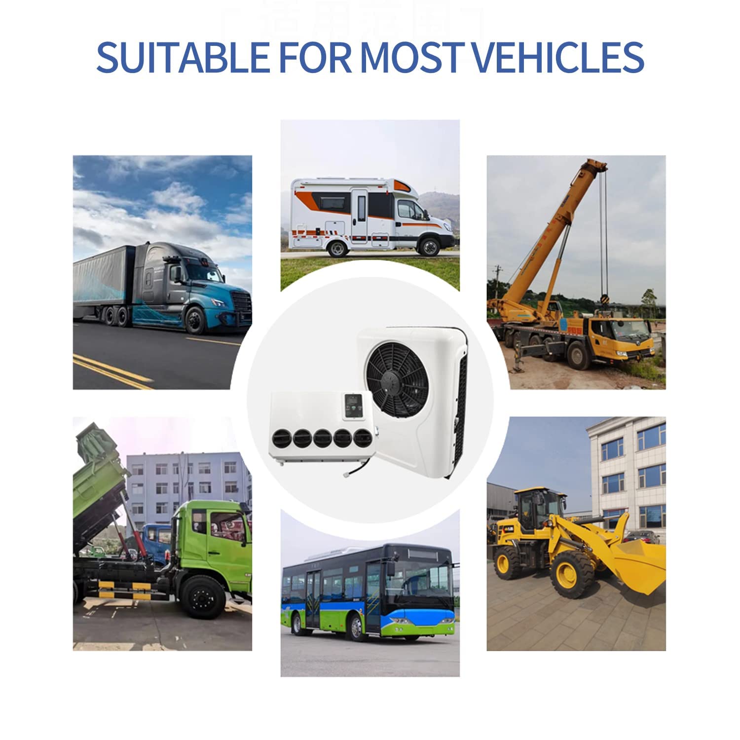 12 Volt DC RV-Klimaanlage, energieeffiziente Split-Einheit für Wohnmobil und Sattel-LKW-Kabinen-Kühlung