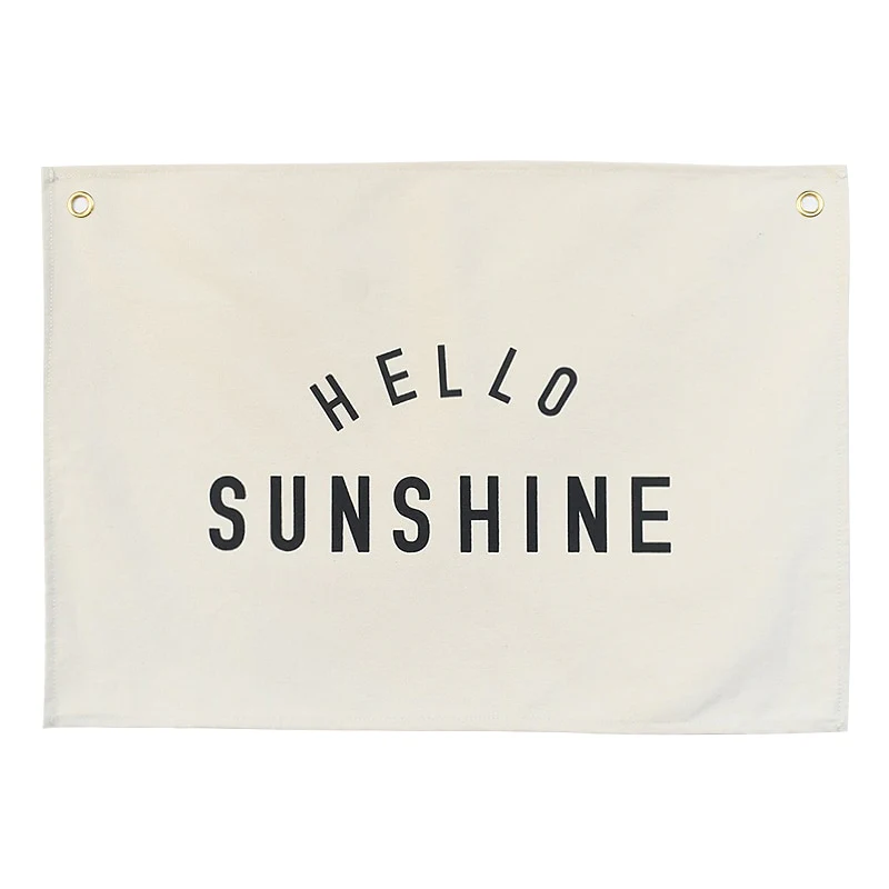 Canvas Banners for Baby Nursery, Hanging Banner for Bedroom