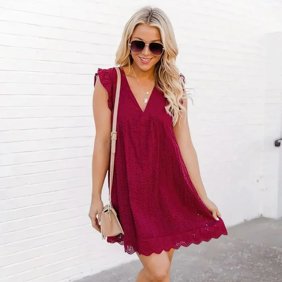 2-In-1 Sommerkleid mit integrierten Shorts �C Leichtes Design