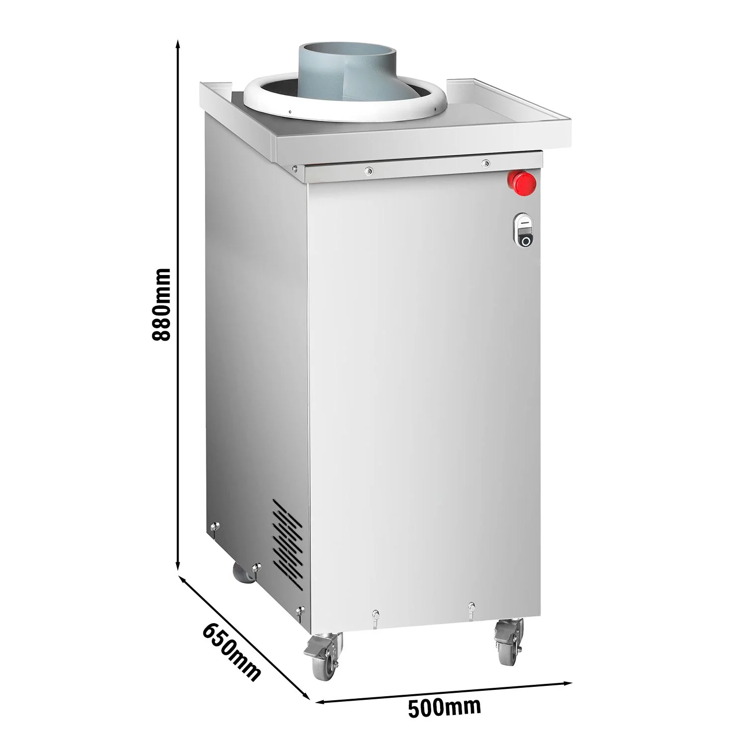 Deigavrunder - for pizza- og br?ddeig - 370 W - Vektomr?de: ~50�C800 g - 500x650x880 mm - maks. 340 stk/t