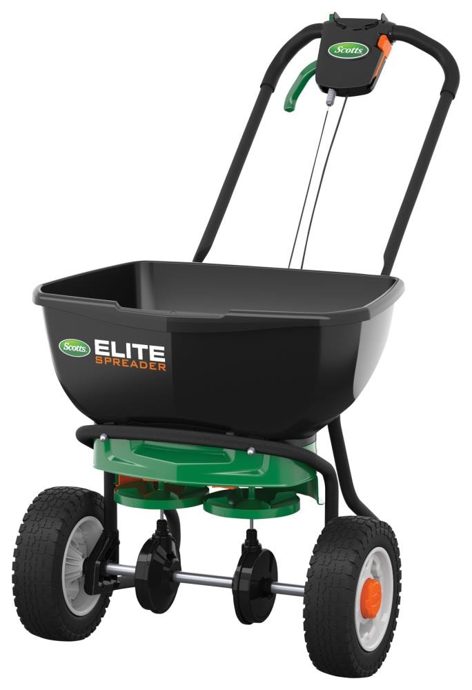Scotts Elite Spreader 80-lb Broadcast Fertilizer Spreader 75902