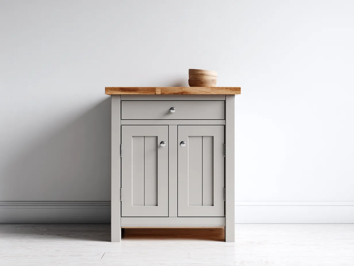 Sideboards-Holzwerkstoff-Massivholz-75x45x88 cm-Beige-Natur-Landhausstil