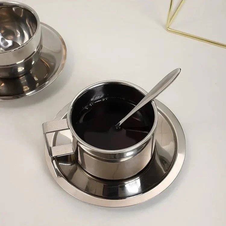 Edelstahl-Kaffeeset