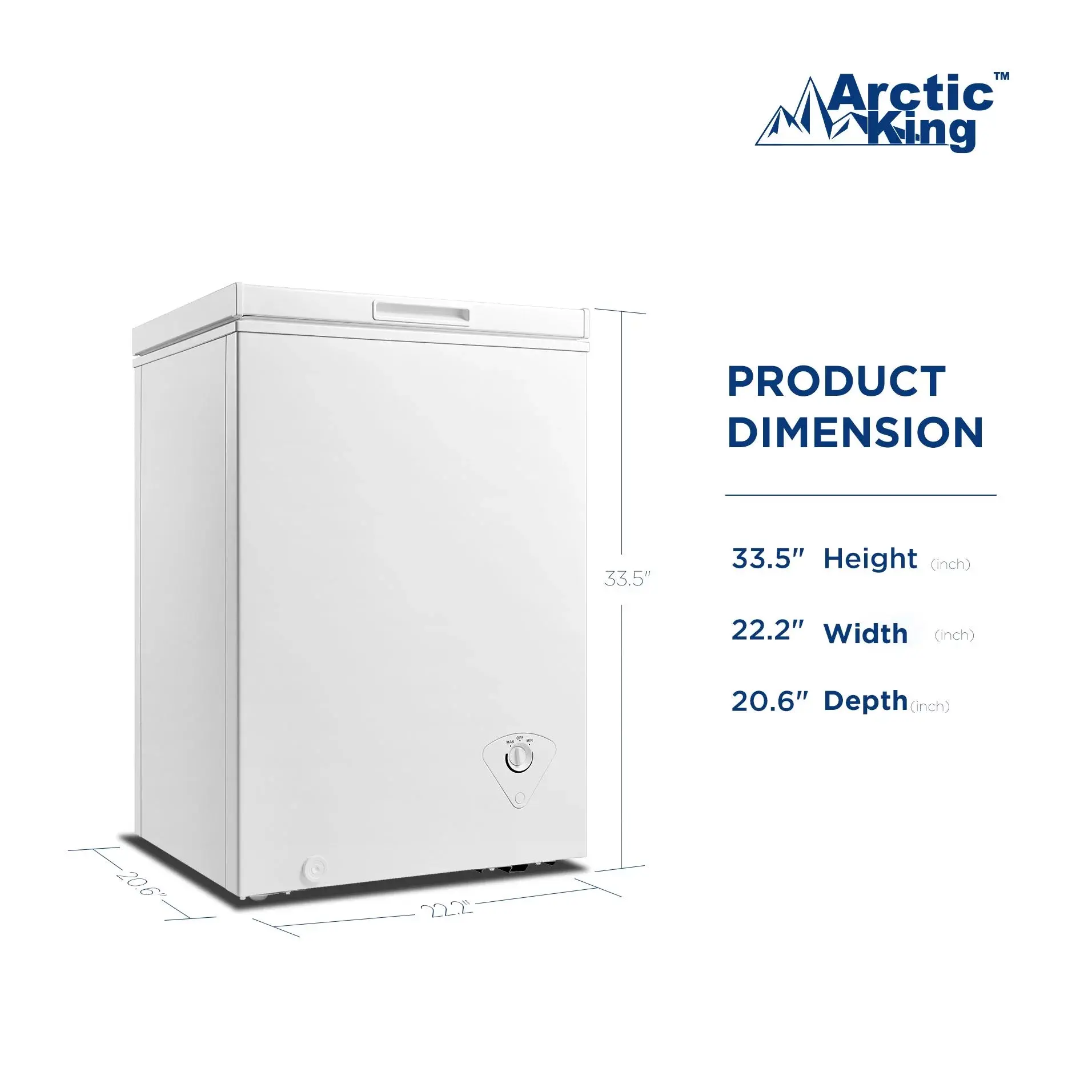 Arctic King 3.5 Cu.Ft Kistvriezer, Wit