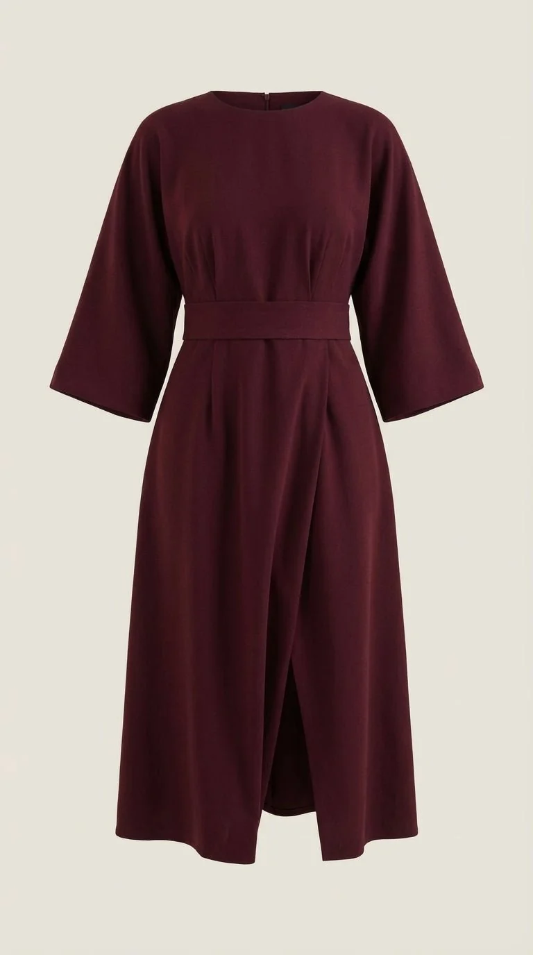 Midikleid mit Ballon?rmeln