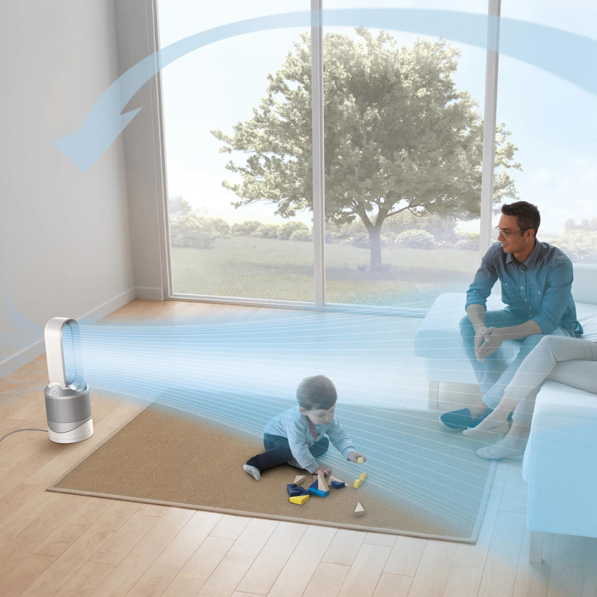 Dyson Pure Hot+Cool Ventilatore Purificatore Termoventilatore – Bianco/Argento