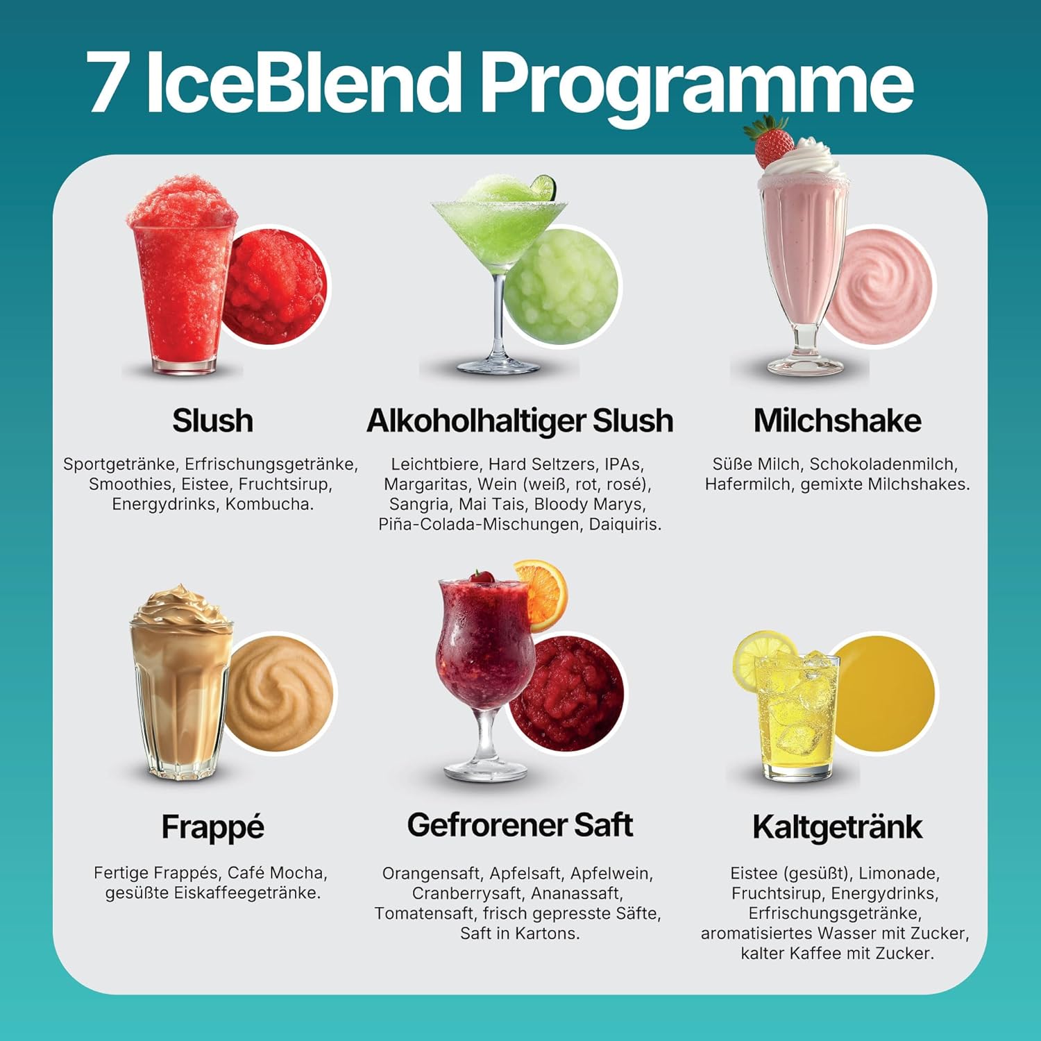 Seeger SuperSlush, 2L 7-in-1 Slush Maschine für zu Hause, 7 Smarten Programma, Automatische Reinigung und InstantFreeze 15 min Technologie, Slushi, Eis-Cocktails, Frappé, Milchshakes, Schwarz