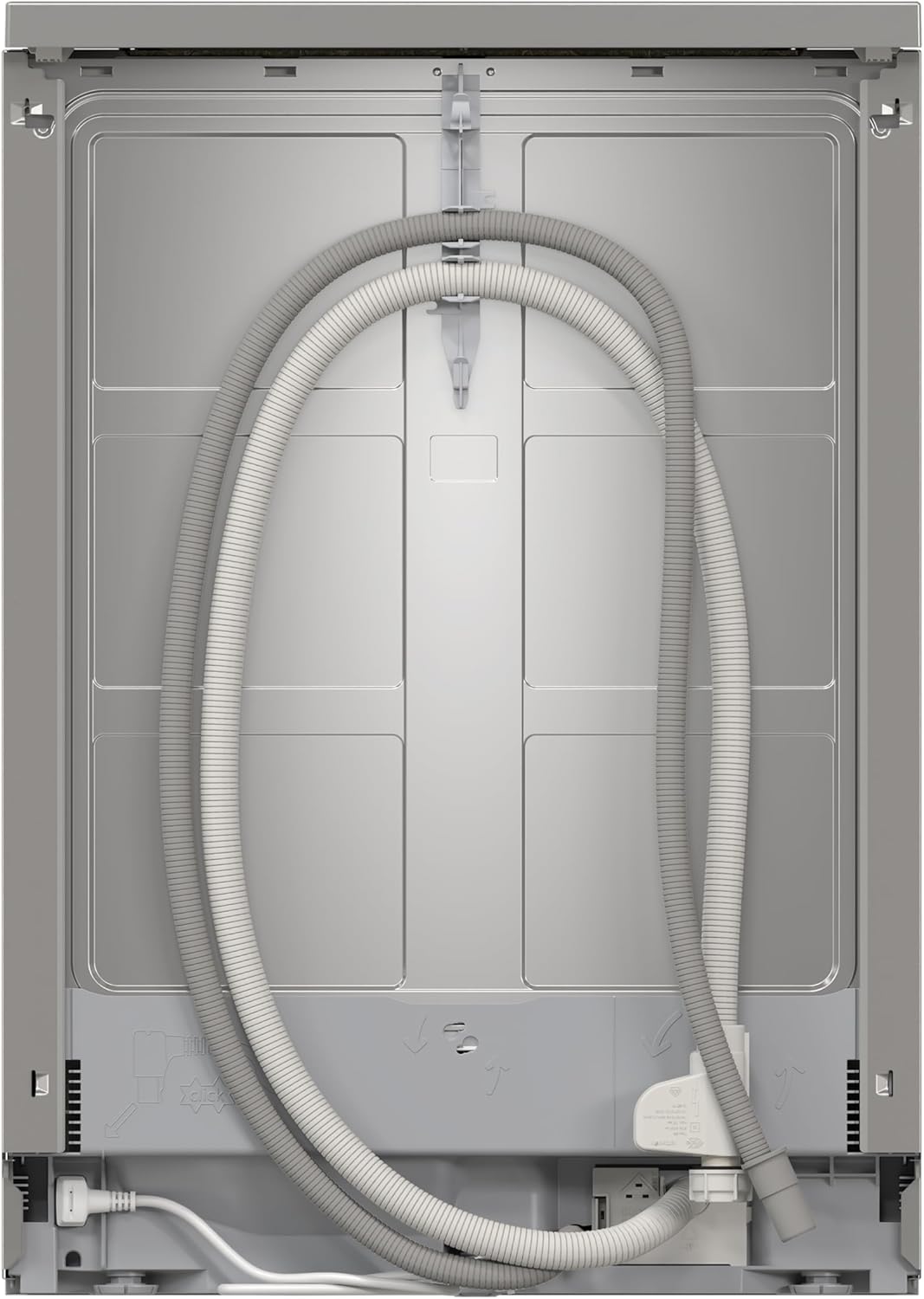 Bosch - Lavavajillas Libre Instalación, 60 cm, Serie 4, Home Connect, Motor EcoSilence, Acero, SMS4EMI06E